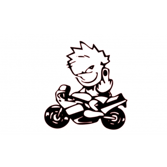 Sticker - Boy with Bike